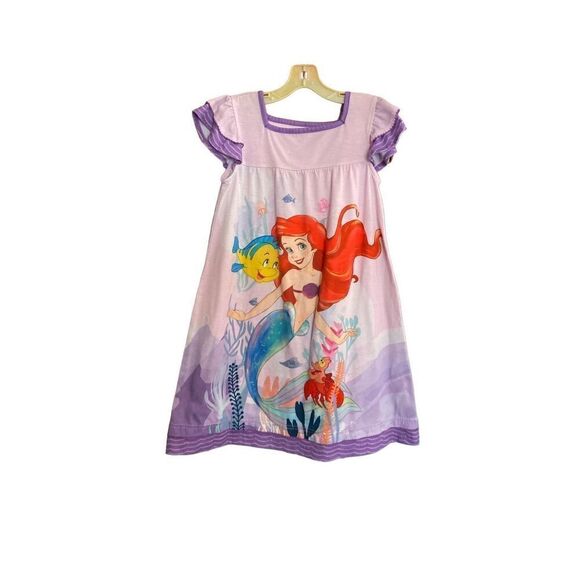 Disney store girls, Ariel little mermaid Nightgown, Nate Shirt pajamas 7/8 - Picture 1 of 5